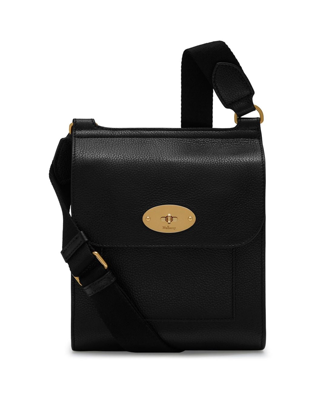 Mulberry Black Small Leather Antony Cross-Body Bag for men
