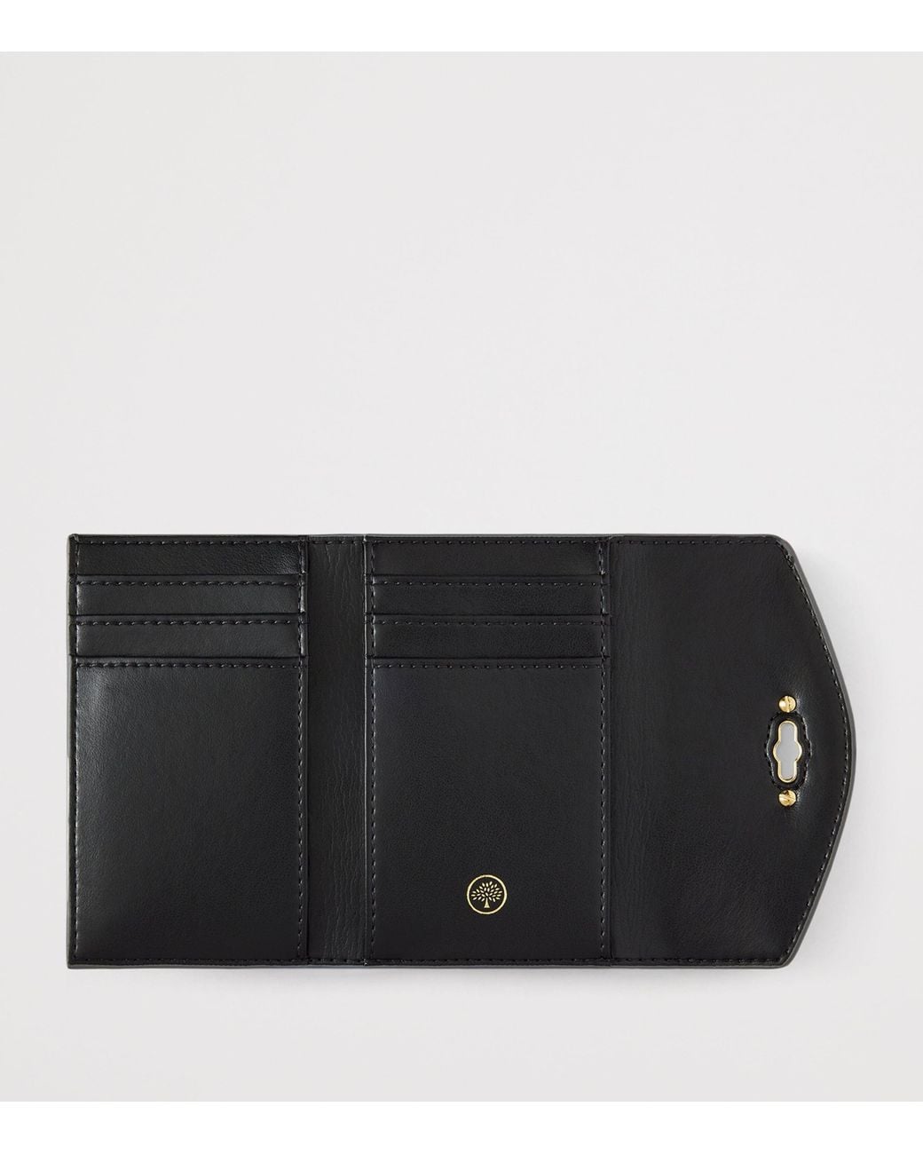 Mulberry Gray Leather Folded Darley Wallet