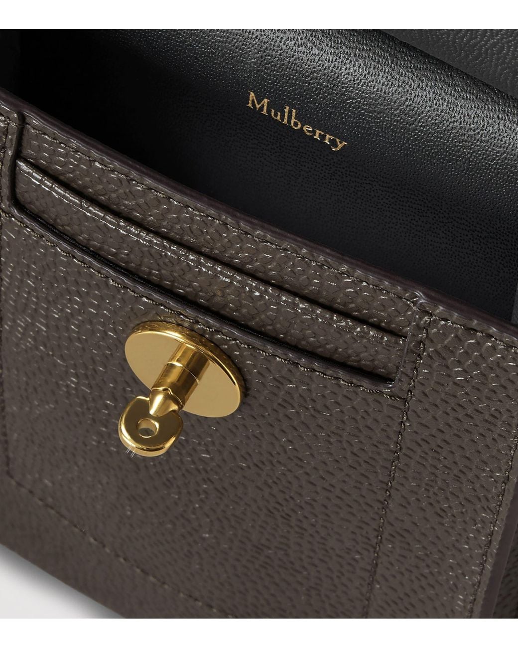 Mulberry Brown Mini Leather Antony Pouch for men