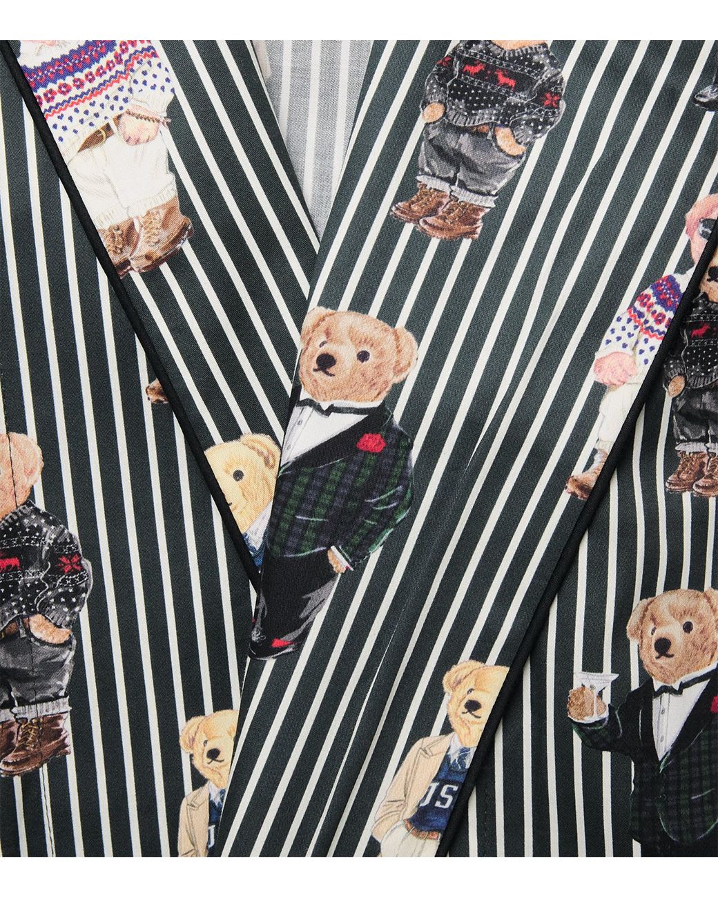Polo Ralph Lauren Gray Cotton Heritage Polo Bear Robe