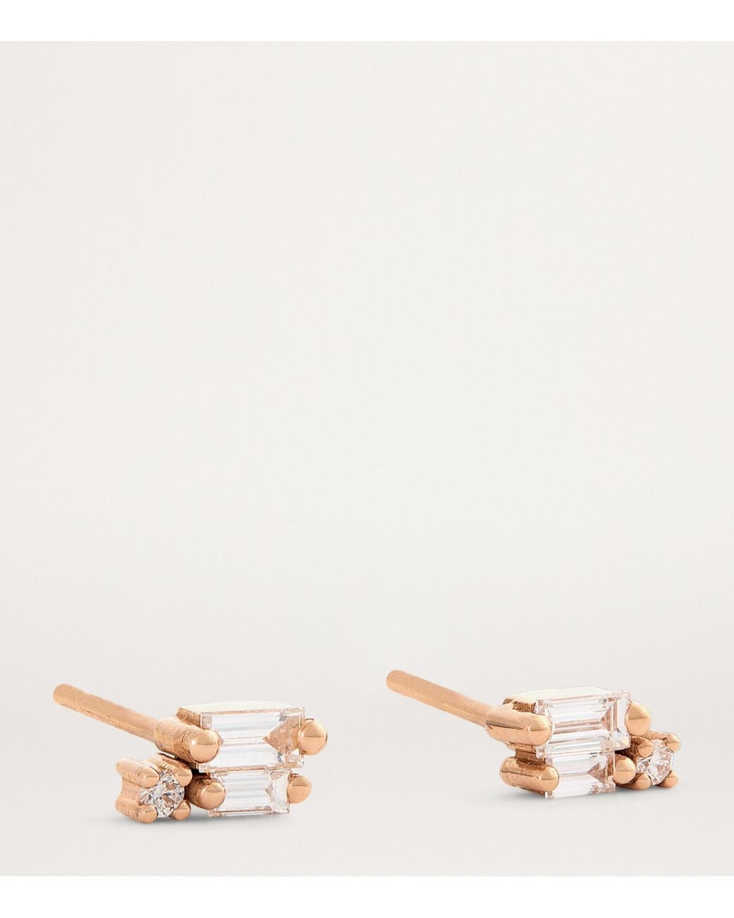 Suzanne Kalan White And Diamond Bold Burst Stud Earrings