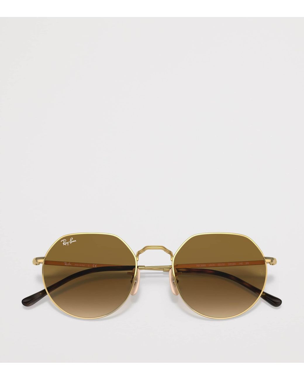 Ray-Ban Metallic Rb3565 Jack Irregular Sunglasses