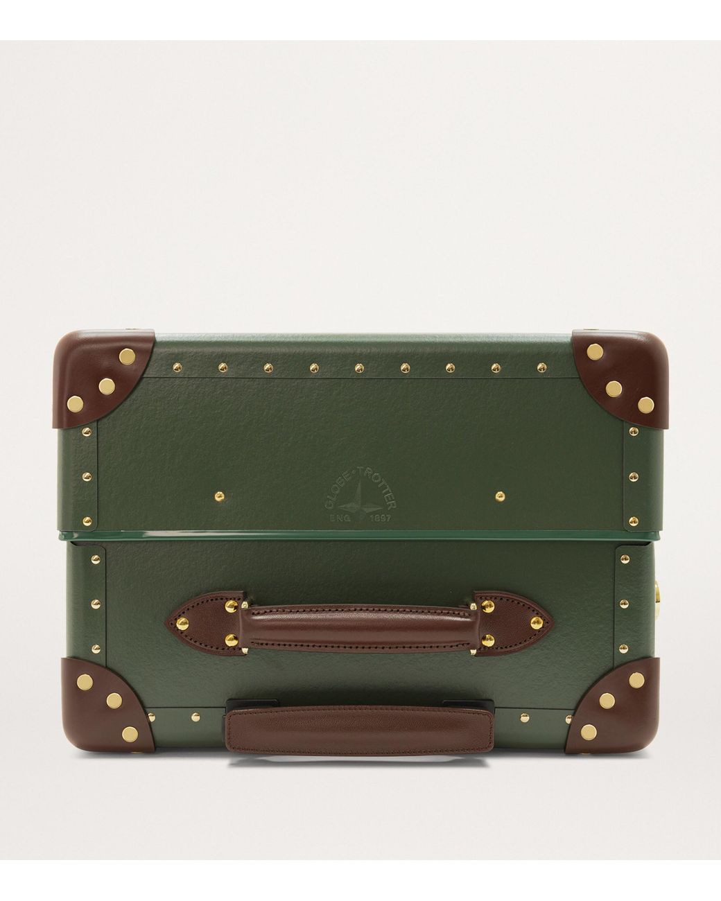Globe-Trotter Green Medium Centenary 4-Wheel Suitcase