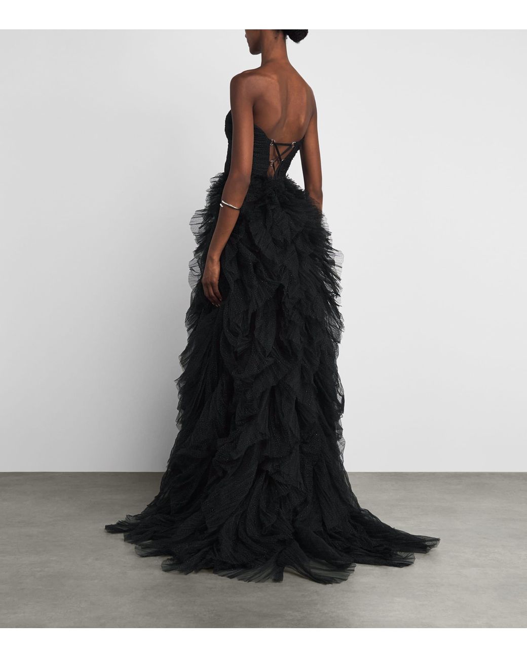 Maria Lucia Hohan Black Tulle Coleen Gown