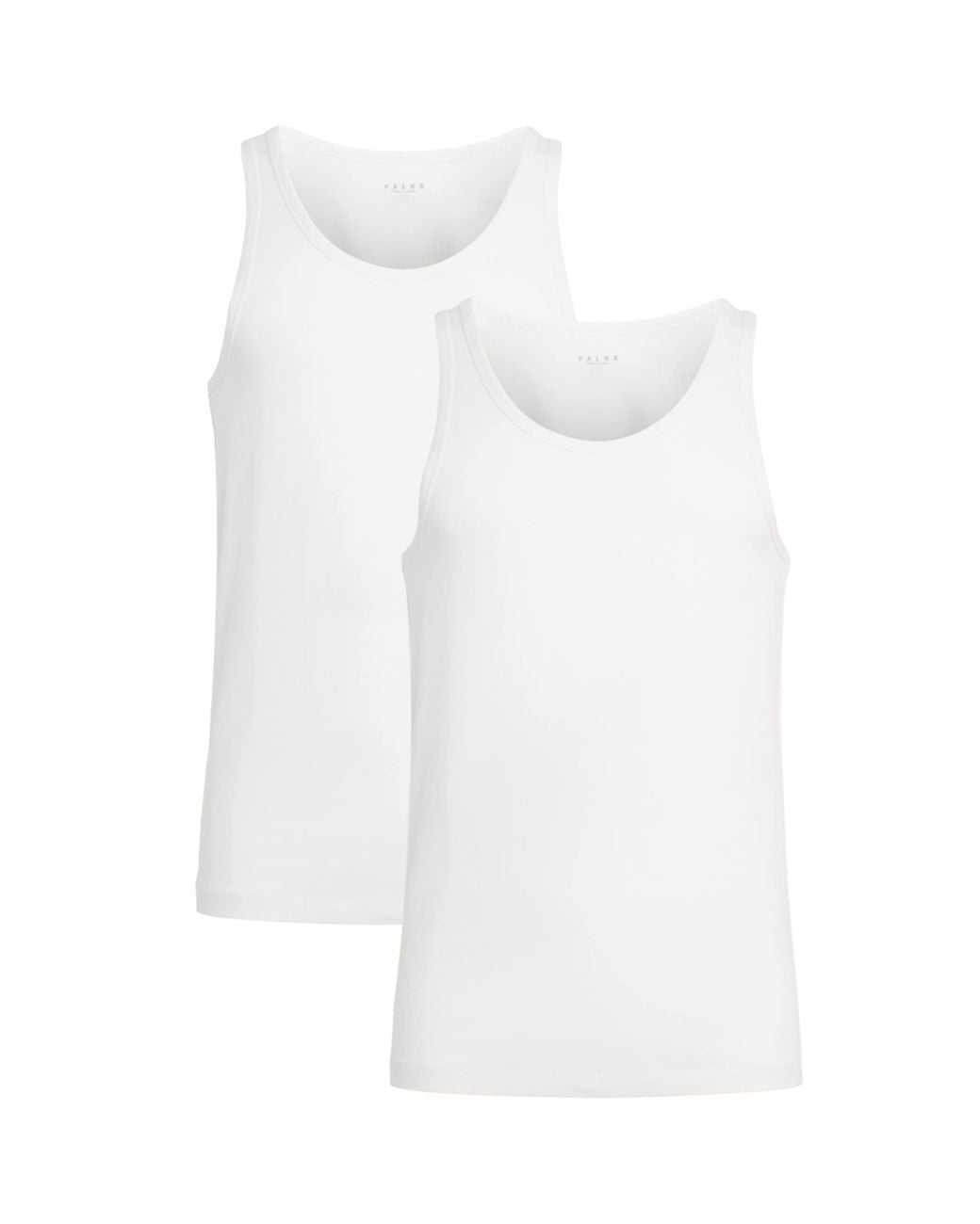 Falke White Egyptian Cotton Vests for men
