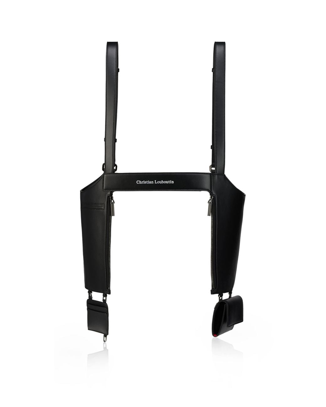Christian Louboutin Black Tactical Leather Harness for men