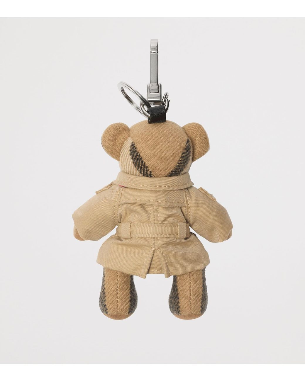 Burberry Metallic Cashmere Thomas Bear Trench Coat Charm