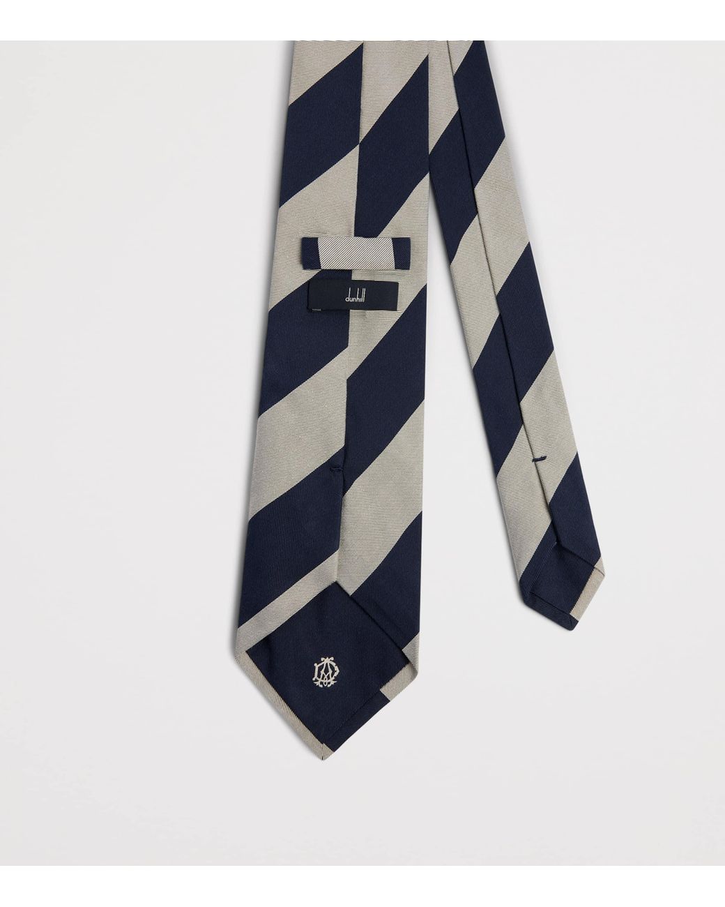 Dunhill Blue Mulberry Silk Stripe Tie for men