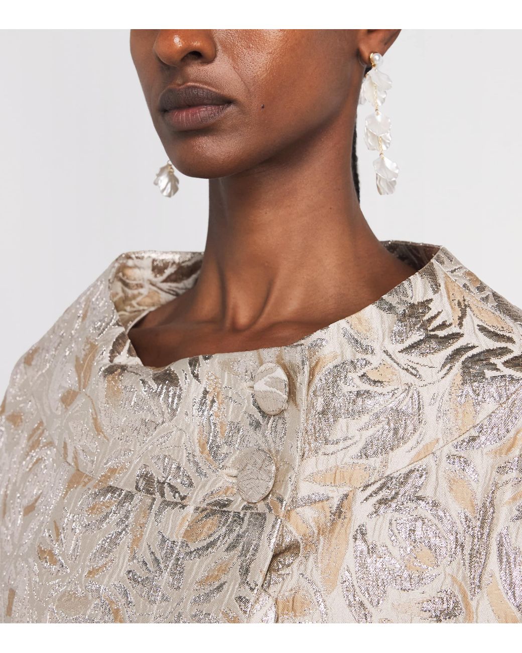Huishan Zhang Natural Pippa Opera Coat