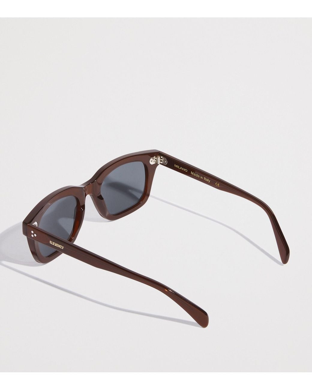 Eleventy Black Acetate Milano Sunglasses for men