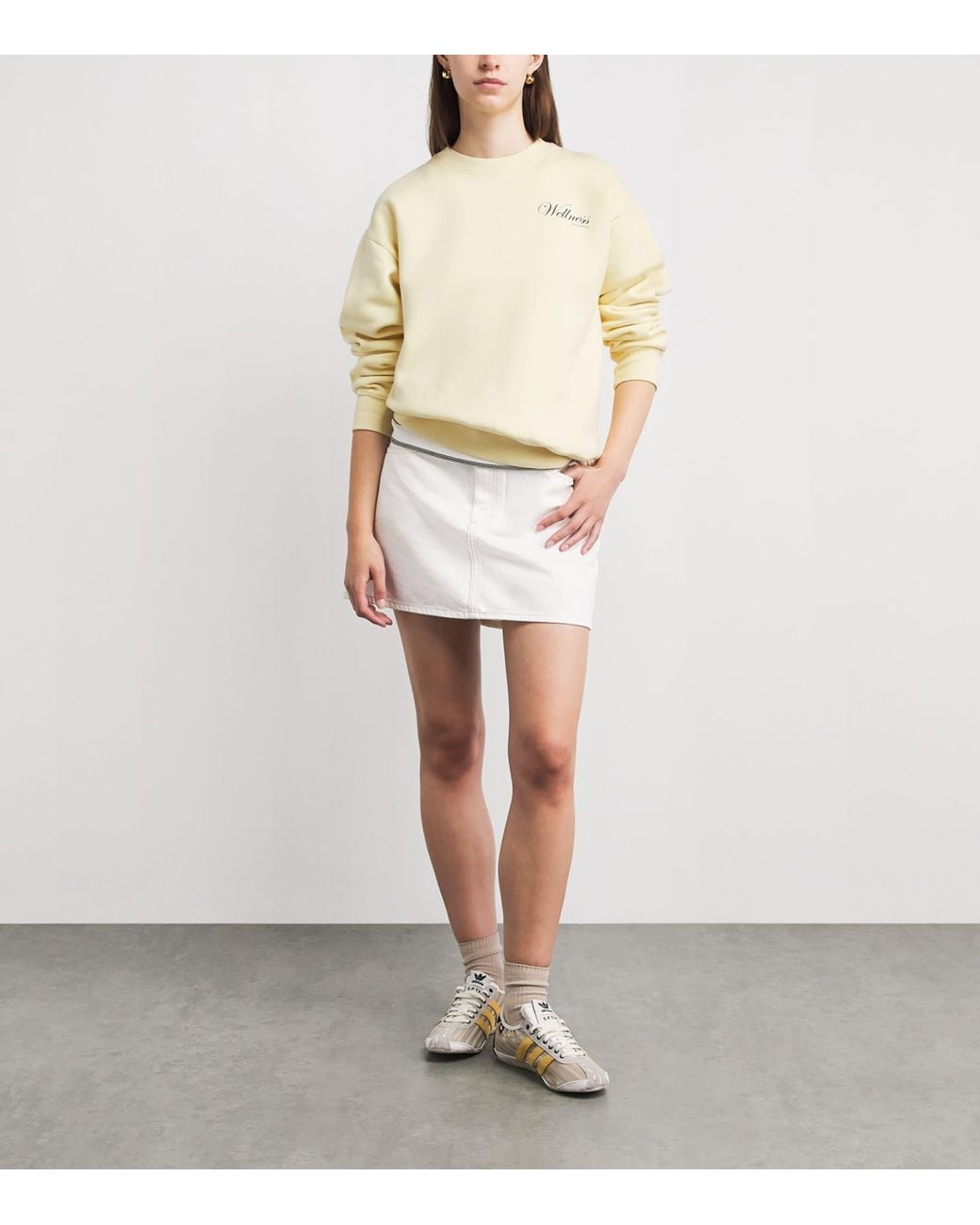Sporty & Rich Natural Cotton Graphic Sweatshirt