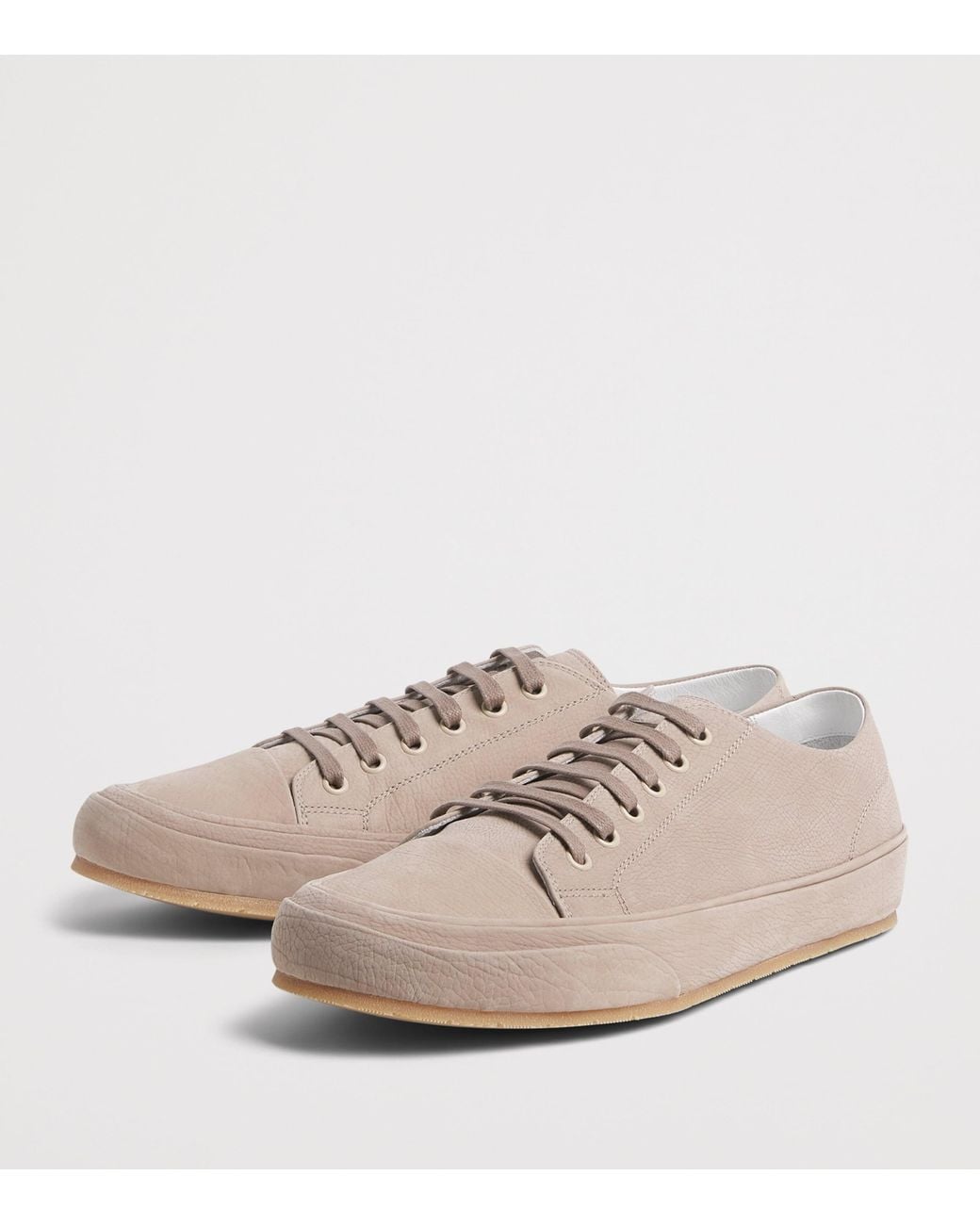 Brioni Pink Nubuck Leather Stitch'N Turn Sneakers for men