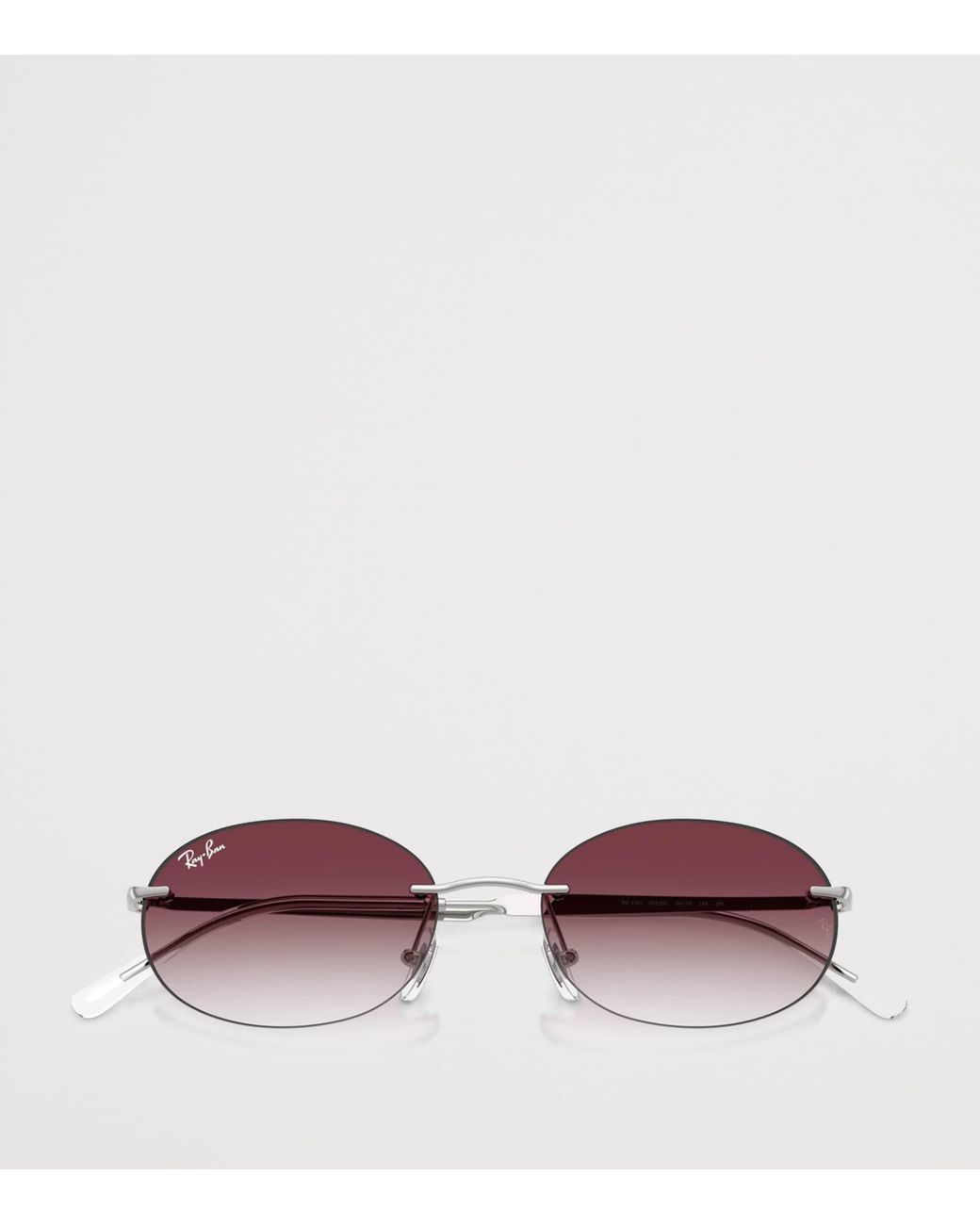 Ray-Ban Pink Rb3767 Metal Oval Sunglasses