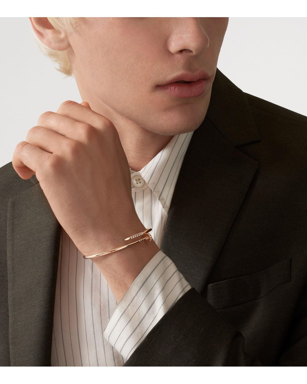 Cartier Metallic Small And Diamond Juste Un Clou Bracelet