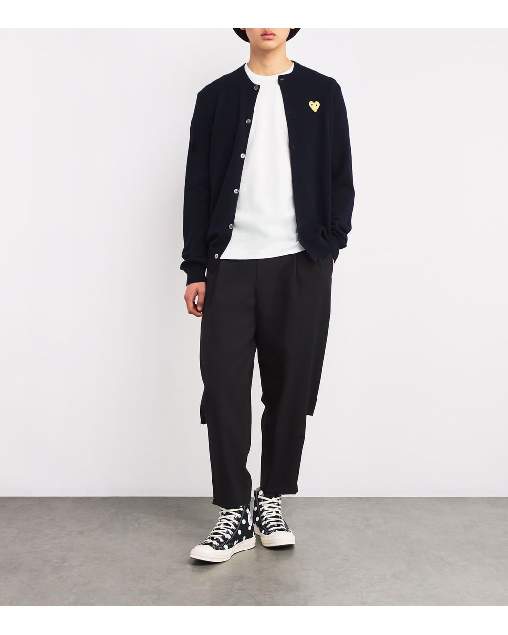 COMME DES GARÇONS PLAY White Heart Logo T-Shirt for men