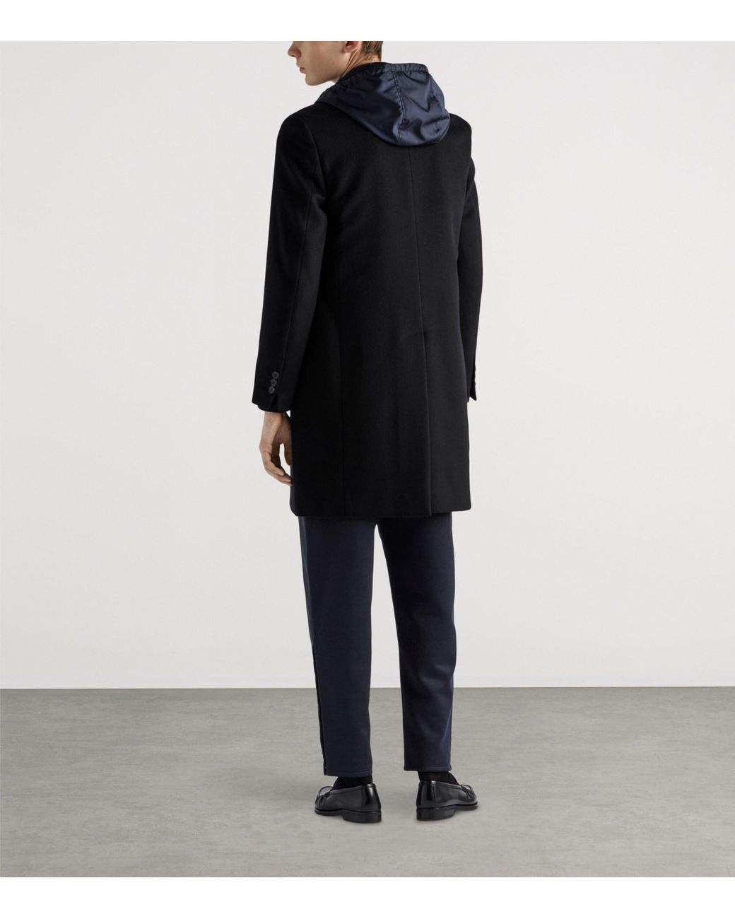 Prada Blue Cotton-Re-Nylon Straight Trousers for men