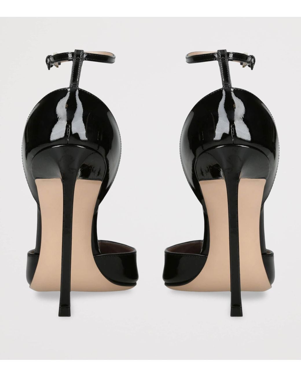 Tom Ford Black Patent Vertigo Heeled Sandals 105