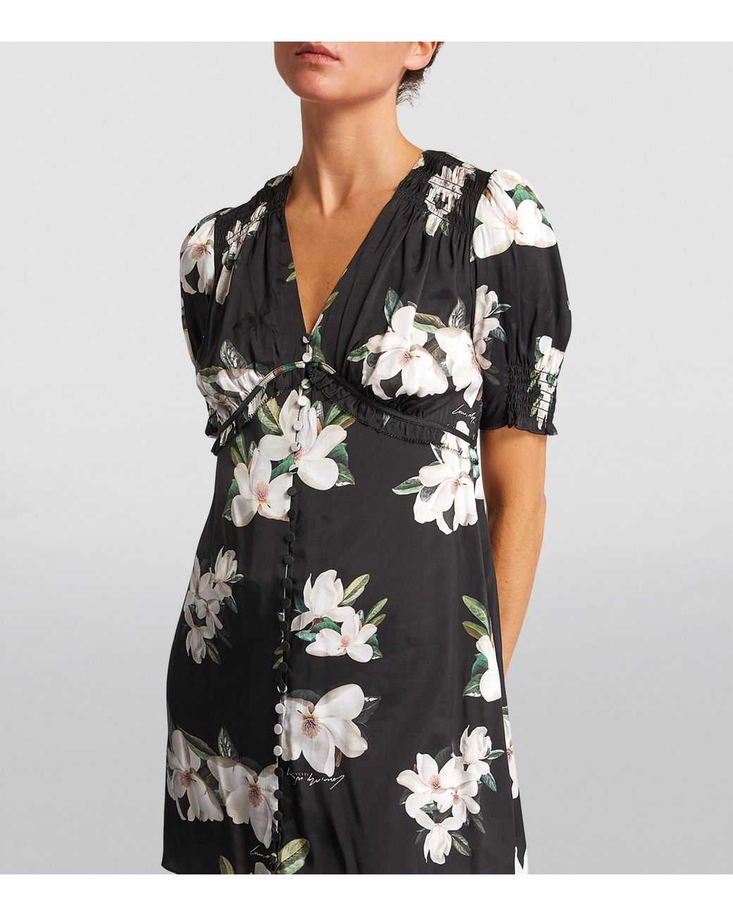 AllSaints Demi Alessandra Floral Dress in Black Lyst UK
