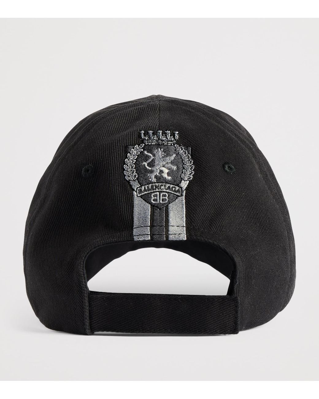 Balenciaga Black Logo Football Cap for men