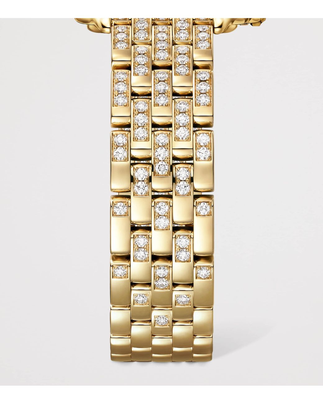 Cartier Metallic And Diamond Panthère De Watch
