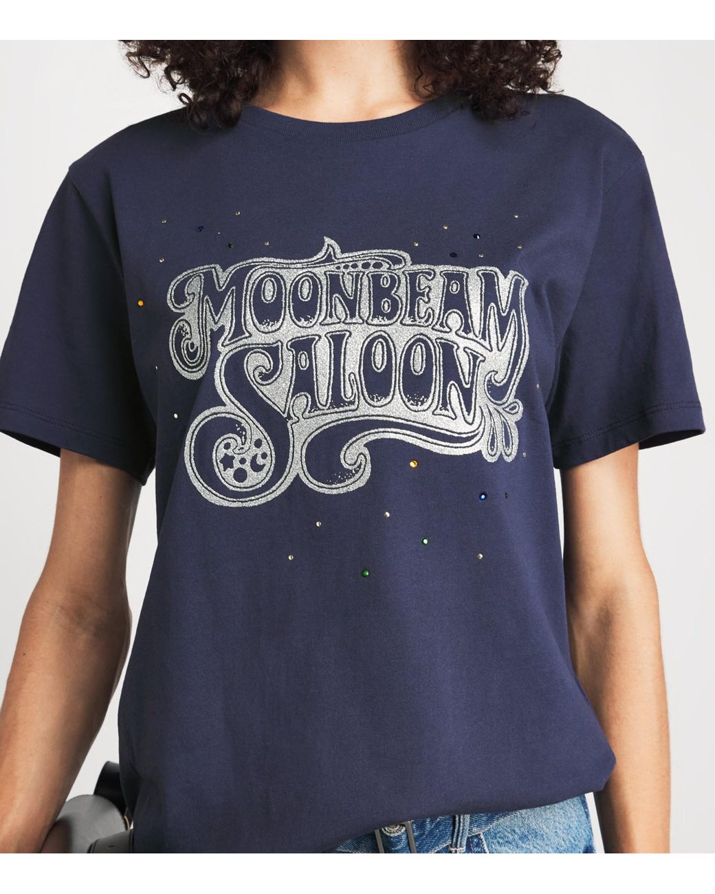 Mother Blue Cotton The Rowdy T-Shirt