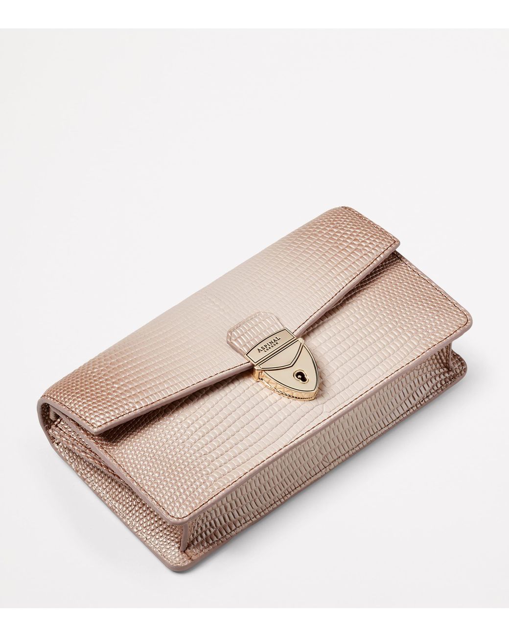 Aspinal Natural Mayfair 2 Clutch Bag