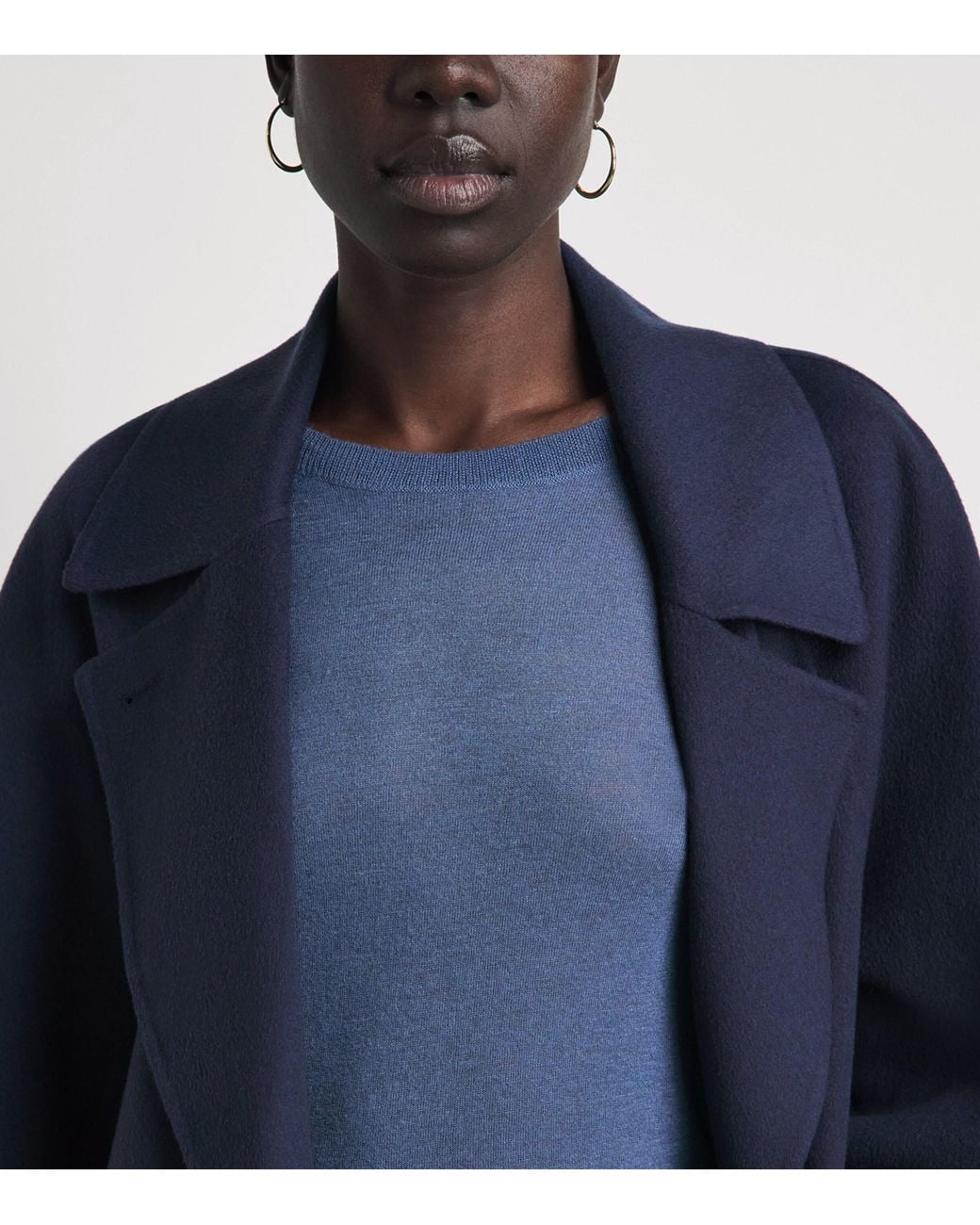 Joseph Blue Cashmere Cashair Geras Sweater