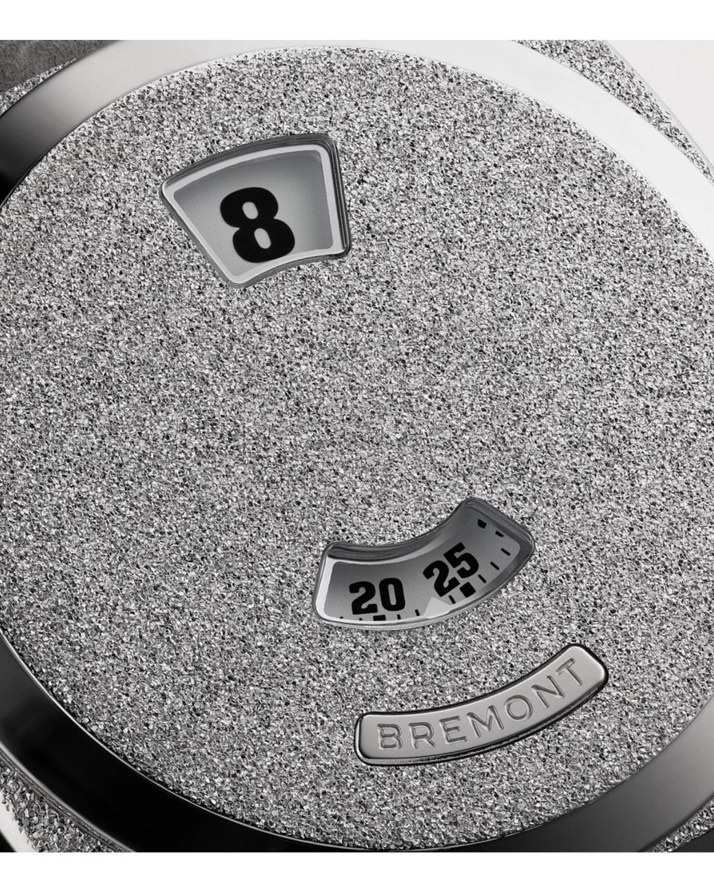 Bremont Gray Stainless Steel Terra Nova Jumping Hour Frosted Watch