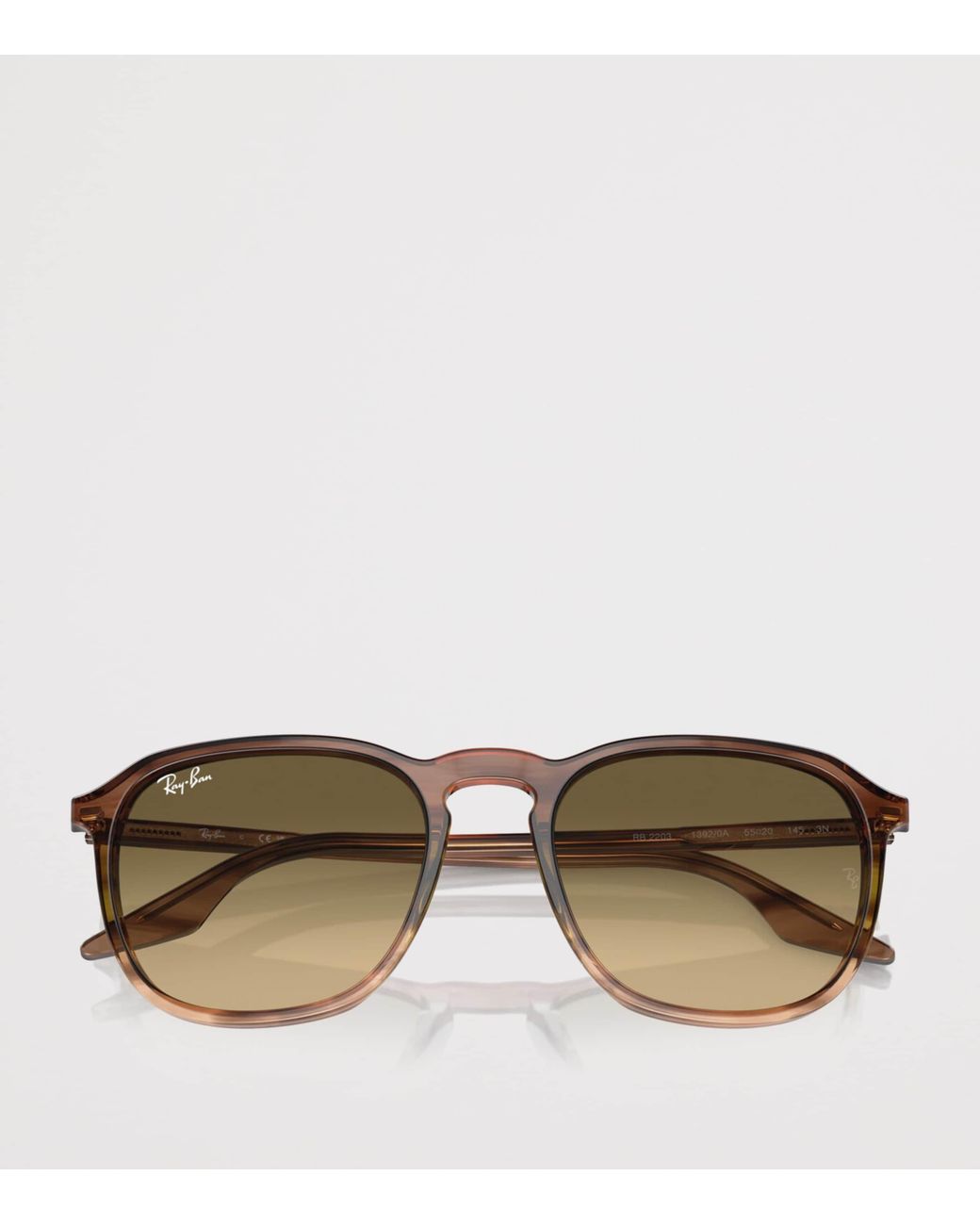 Ray-Ban Brown Acetate Square Sunglasses