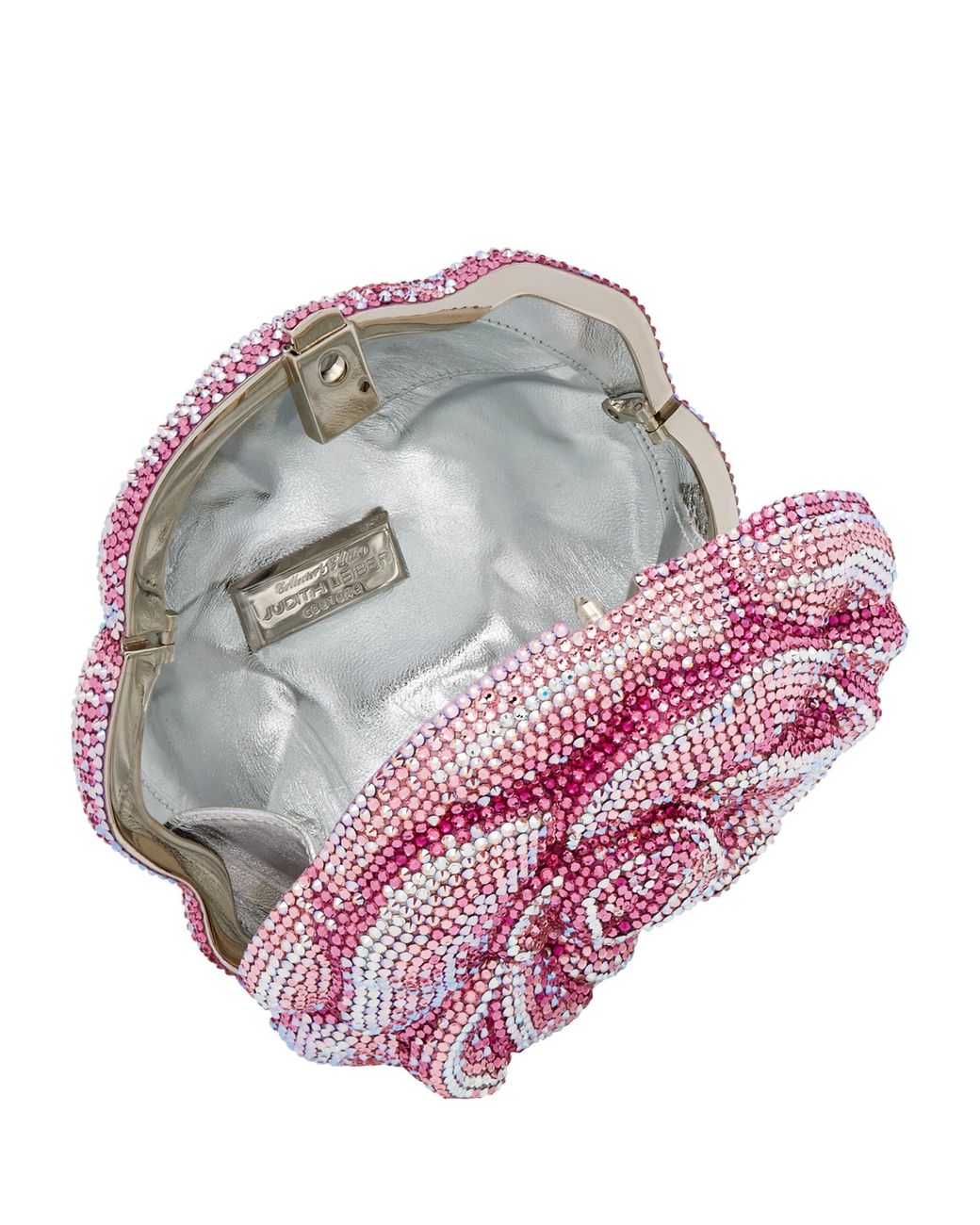 Judith Leiber Pink Rose Romance Clutch Bag
