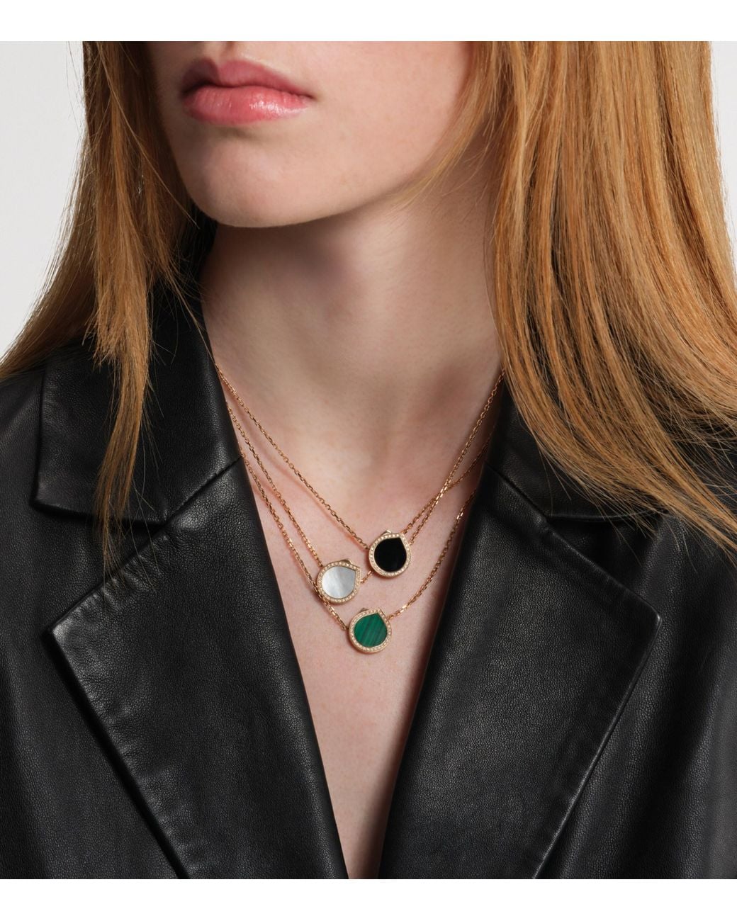 Repossi White And Diamond Antifer Pendant Necklace