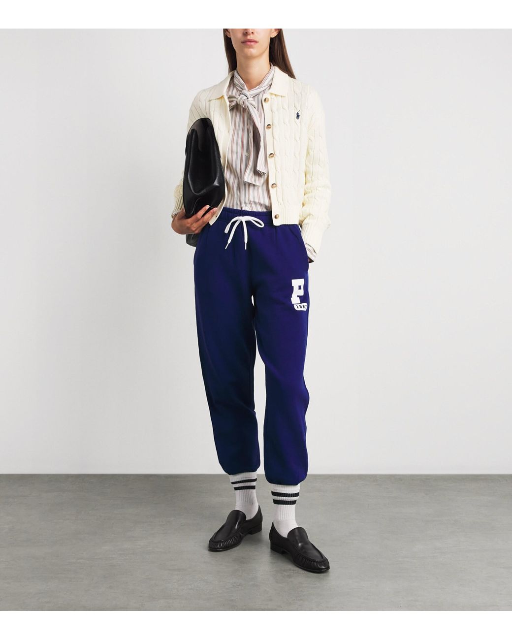 Polo Ralph Lauren White Cotton Cable-Knit Polo Cardigan