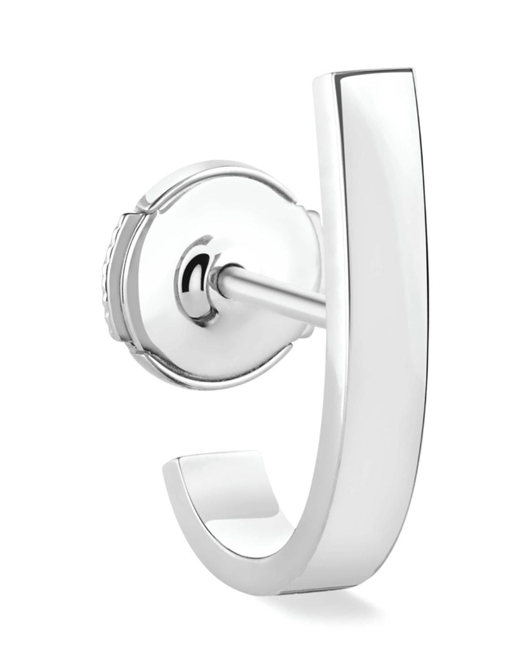 Repossi White Berbere Single Hoop Earring