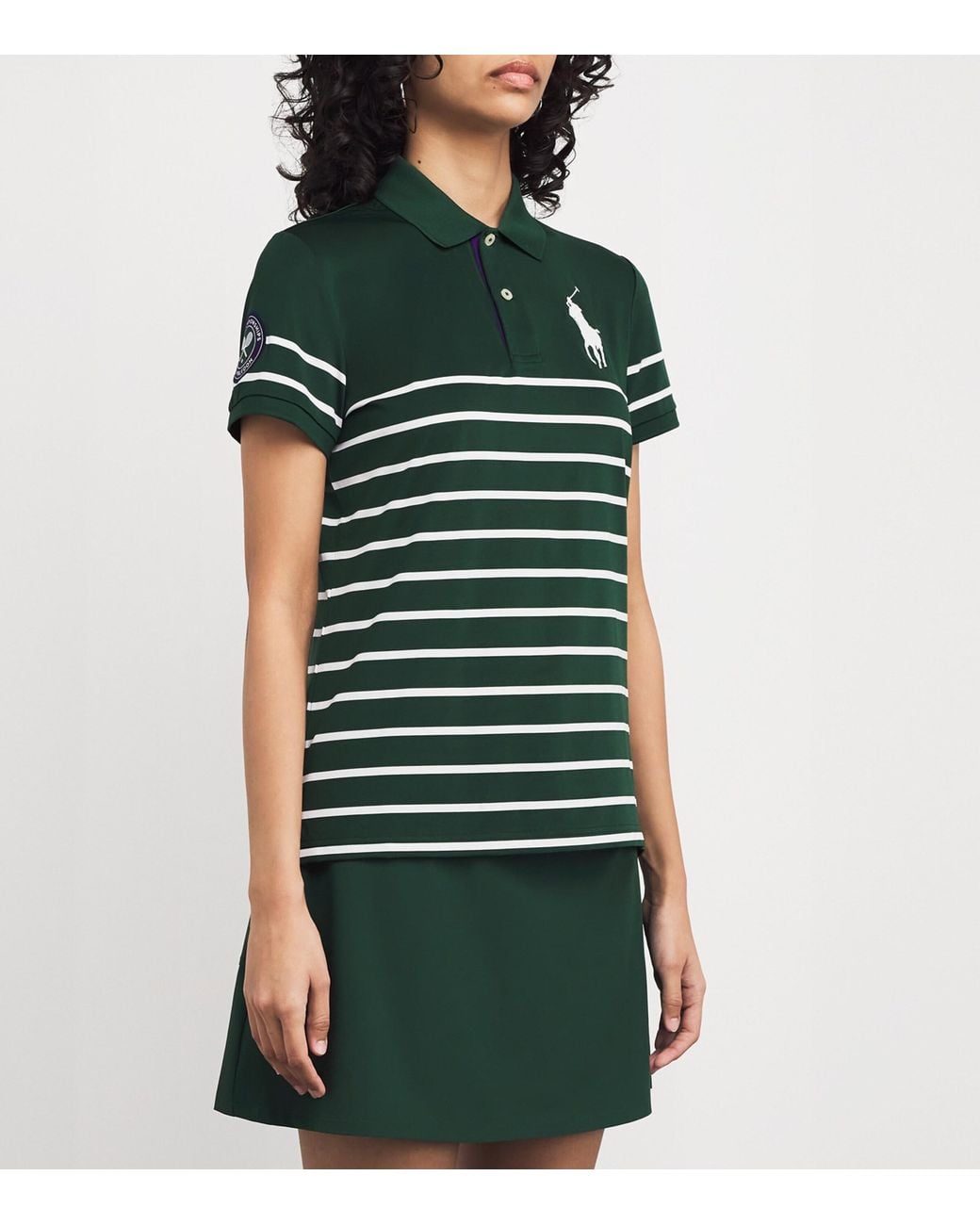 Polo Ralph Lauren Green X Wimbledon Stripe Polo Shirt
