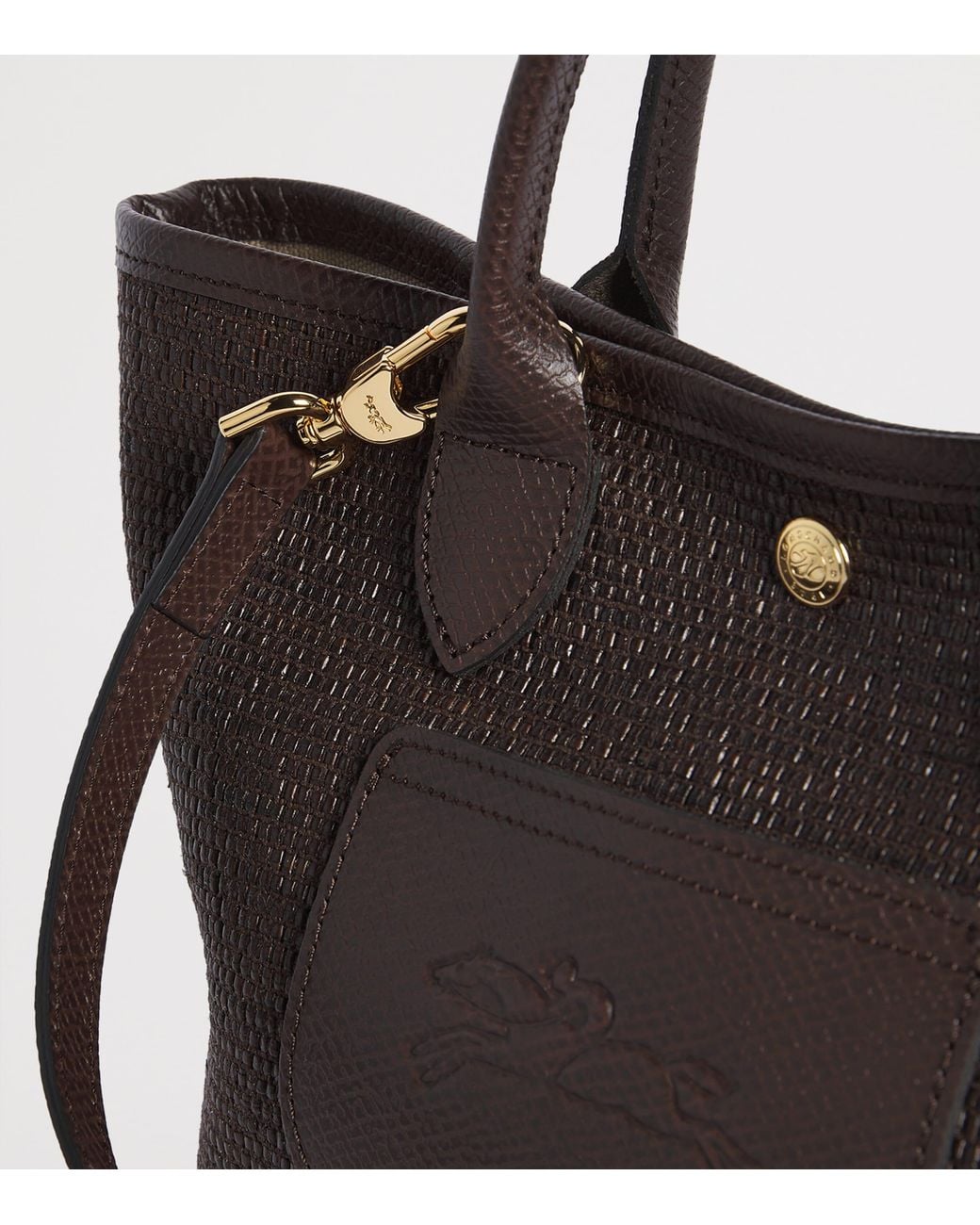 Longchamp Brown Extra-Small Canvas Le Pliage Cross-Body Bag