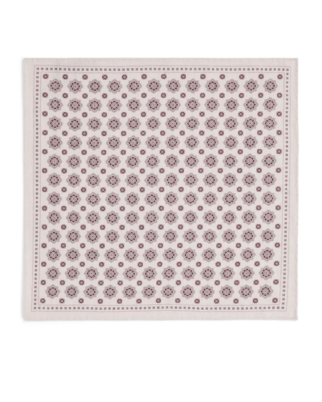 Eleventy Pink Cotton-Wool Geometric Pocket Square for men