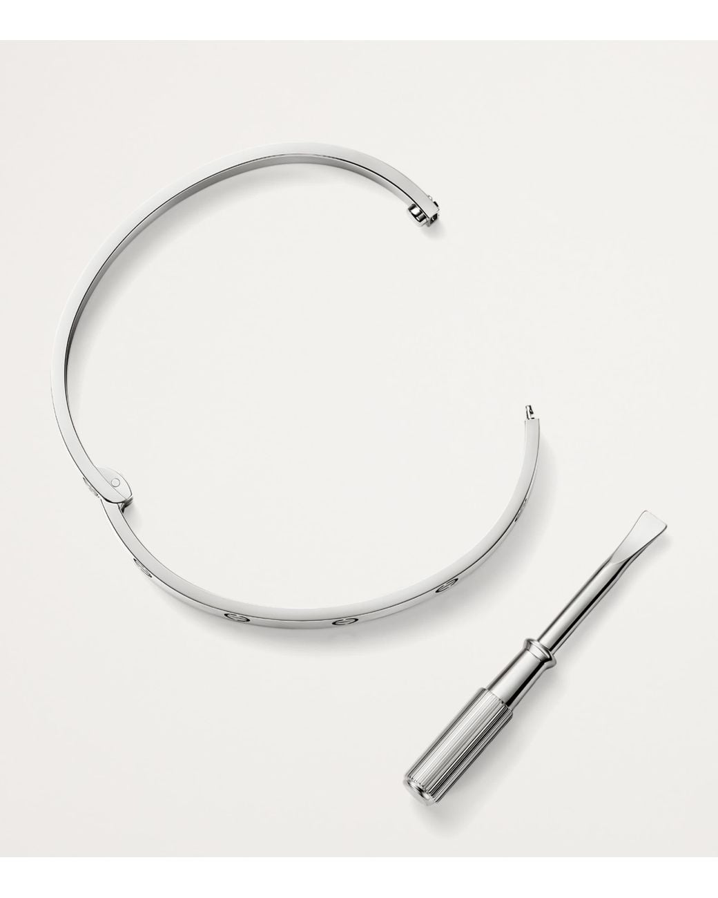 Cartier White Love Medium Bracelet