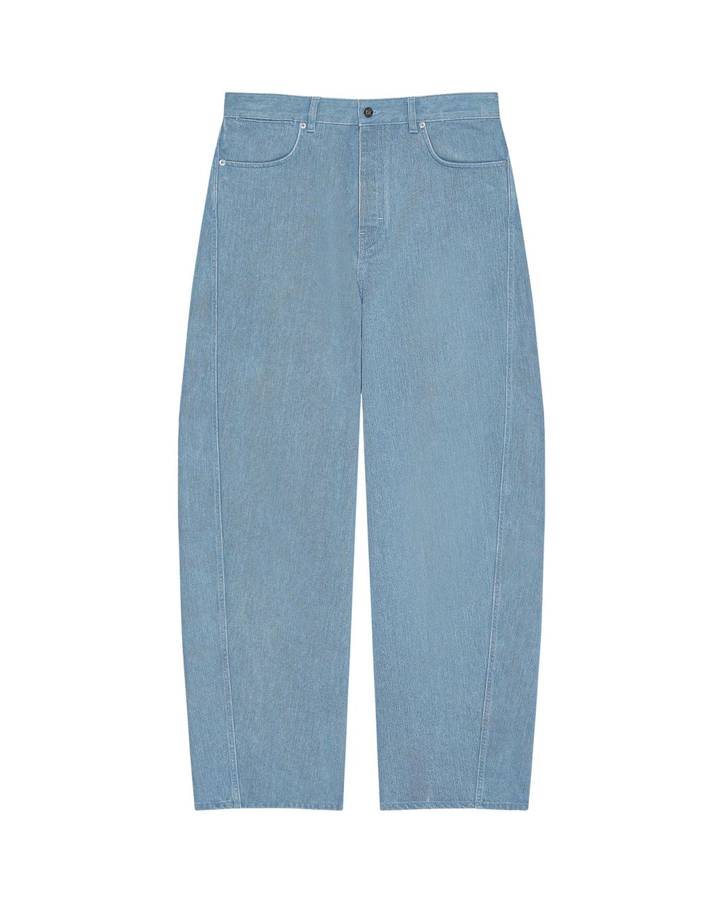 Givenchy Blue Couture Seam Barrel-Leg Jeans for men