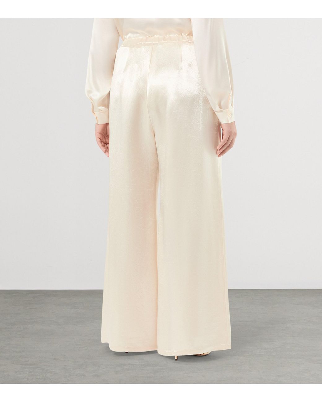 Marina Rinaldi Natural Linen Straight Trousers