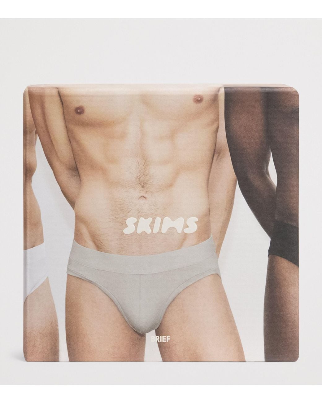 Skims Gray Stretch Briefs for men