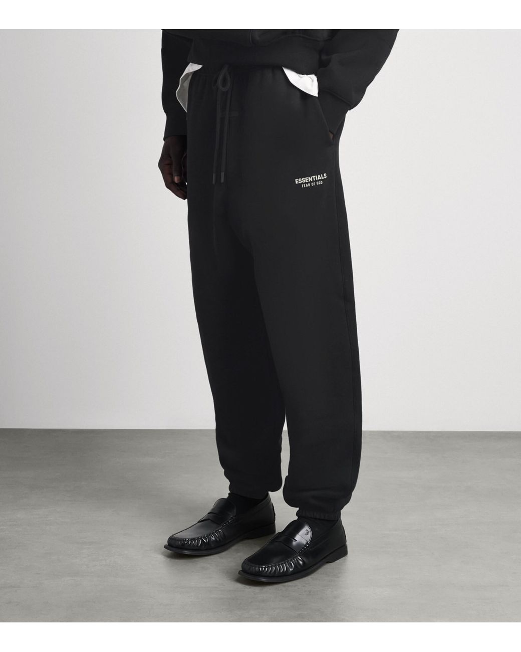 Fear Of God Black Logo Classic Sweatpants for men