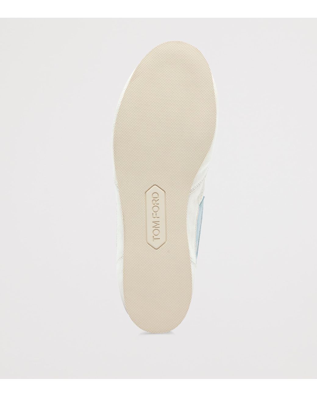 Tom Ford White Suede Low-Top Sneakers for men