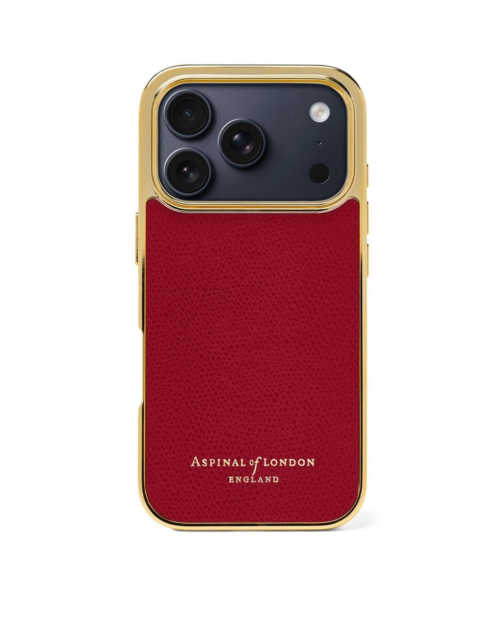 Aspinal Red Leather Iphone 17 Pro Case