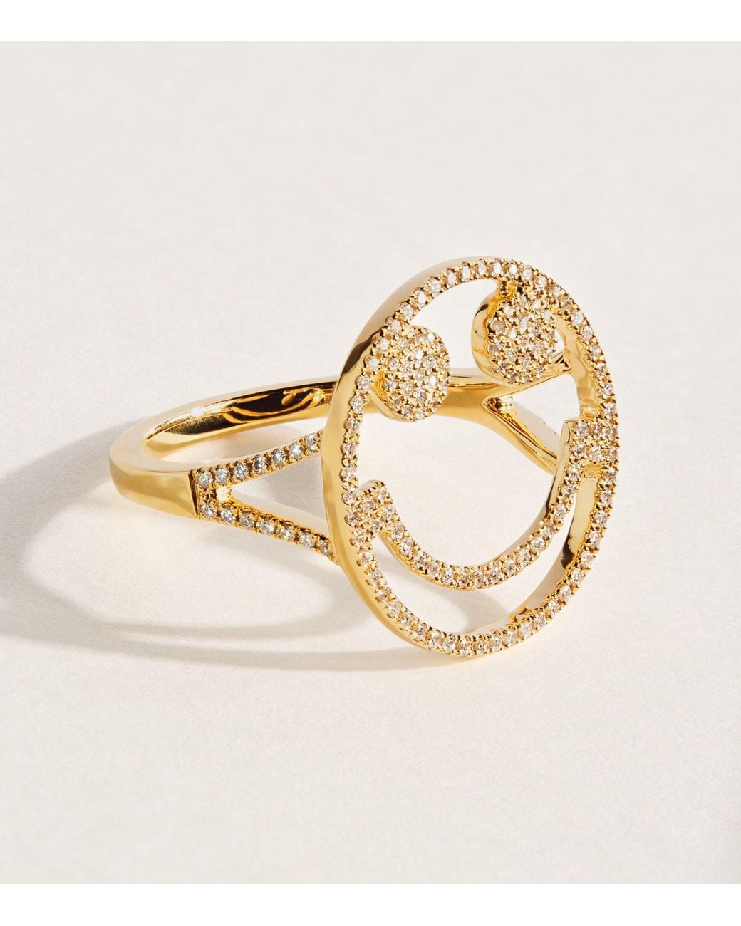 Rosa De La Cruz Natural And Diamond Smile Ring
