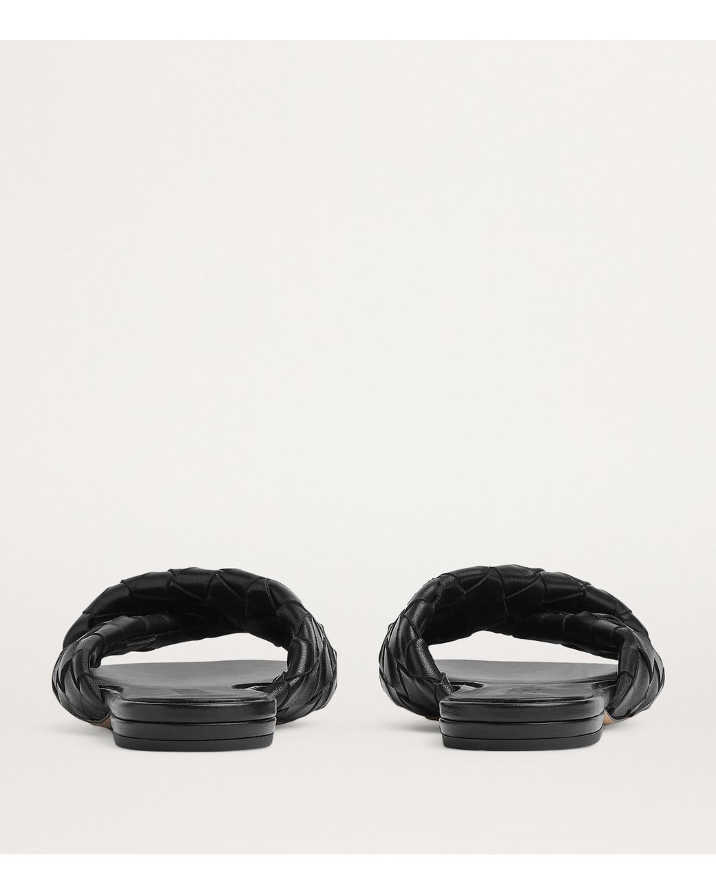 Bottega Veneta Black Lambskin Intrecciato Blink Mules