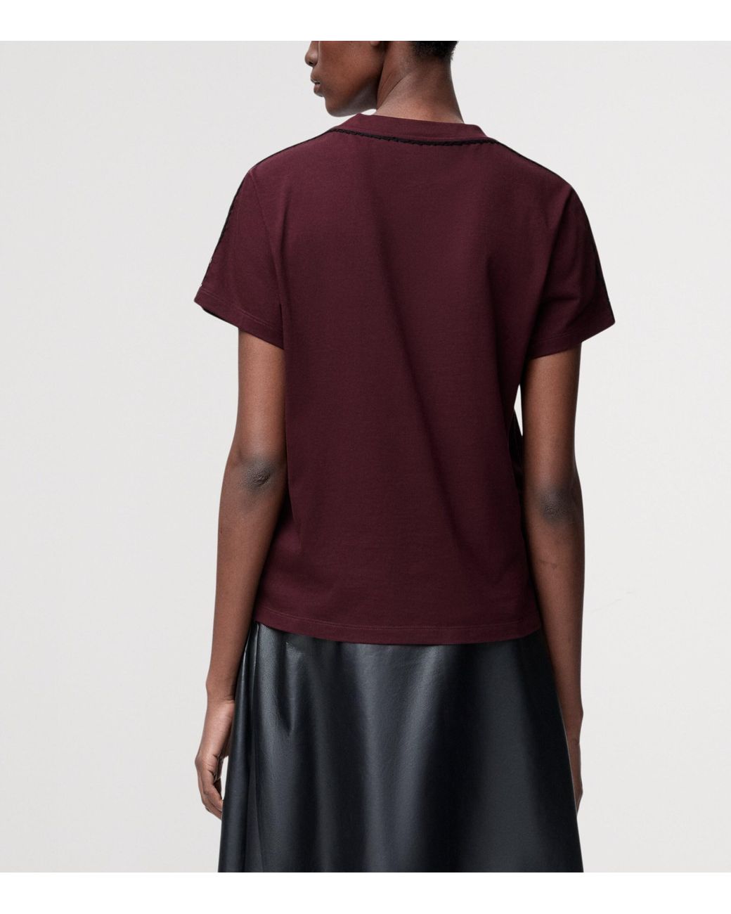 Loewe Purple Stretch-Cotton Logo T-Shirt