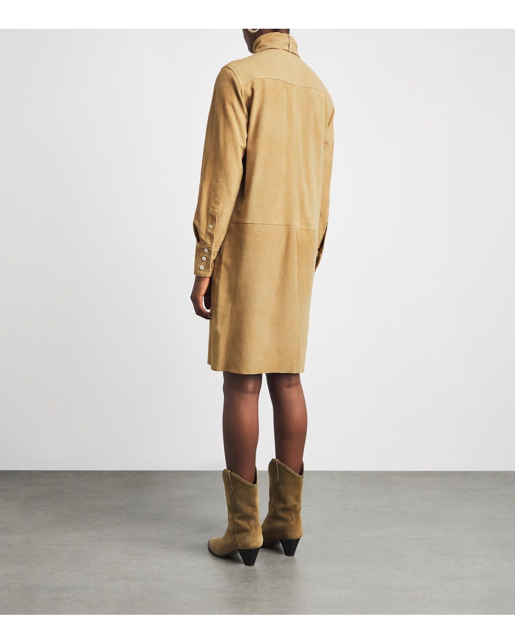 Polo Ralph Lauren Natural Suede Utility Dress