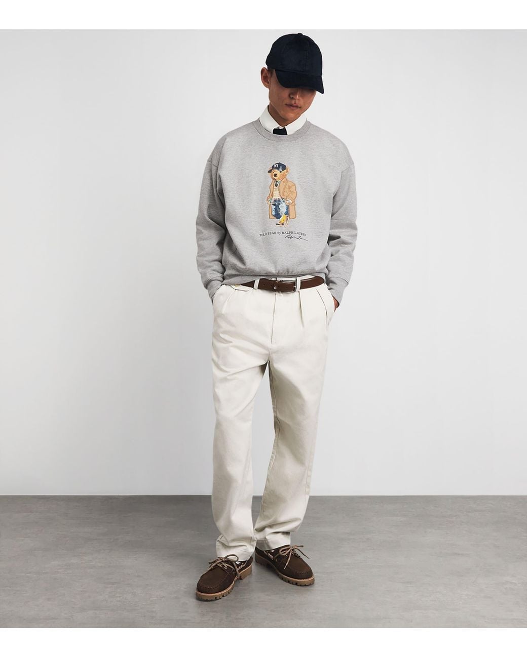 Polo Ralph Lauren Gray Polo Bear Sweatshirt for men