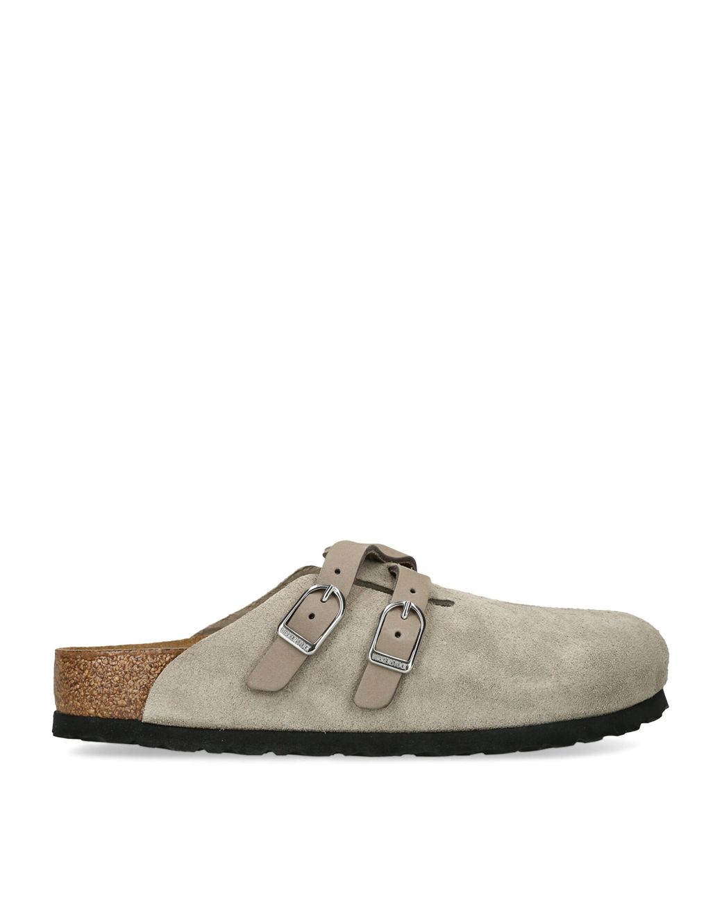 Birkenstock White Suede Blair Clogs