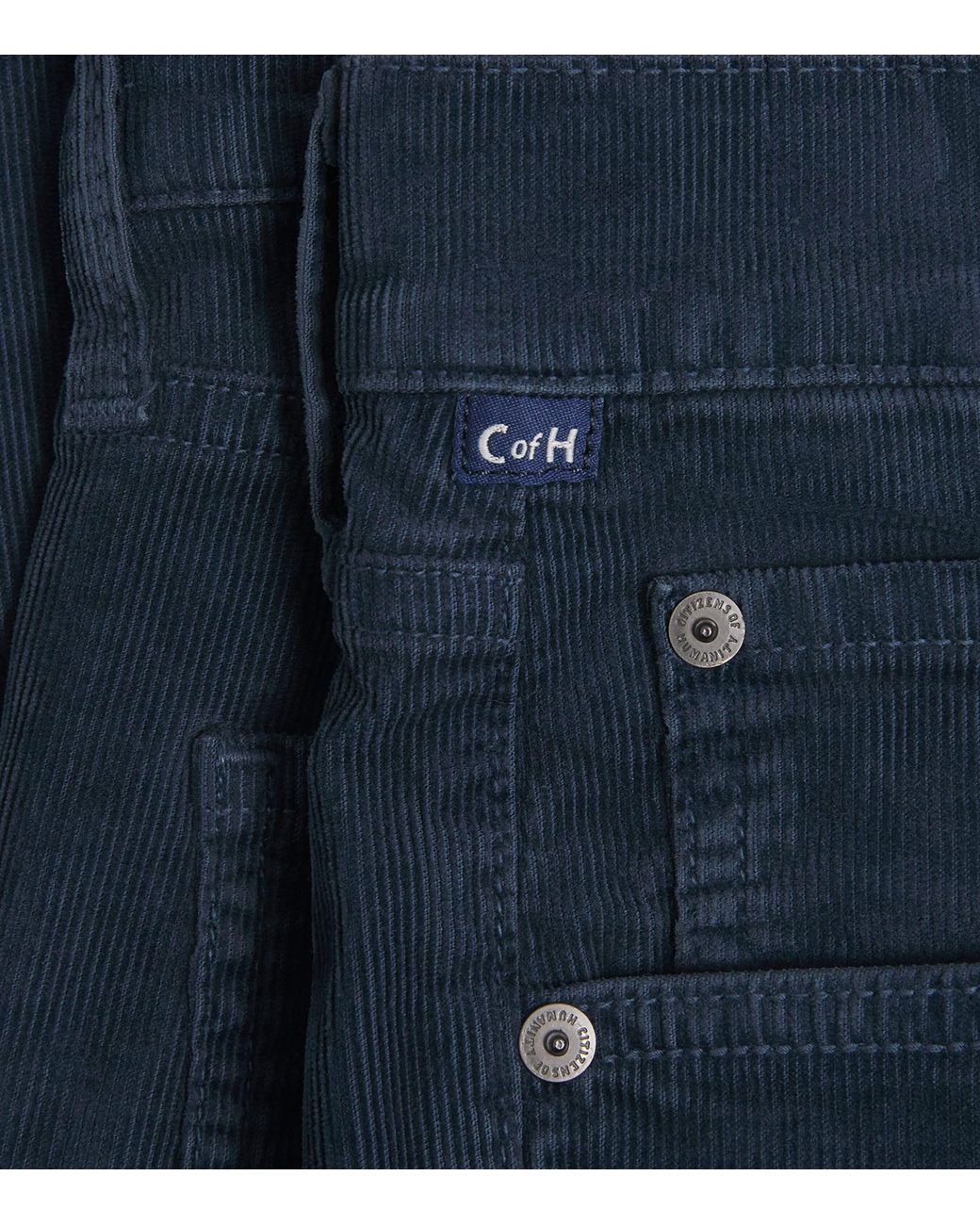 Citizens of Humanity Blue Corduroy Elijah Straight Jeans for men